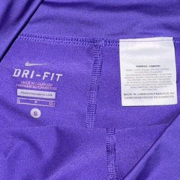 Nike Dri-Fit Purple and White Short Mini Athletic Tennis Skirt Skort Women's Sm - Picture 3 of 5